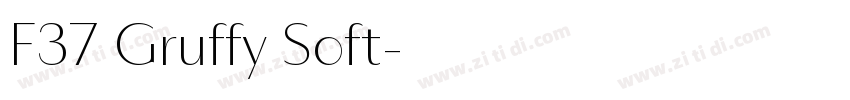 F37 Gruffy Soft字体转换